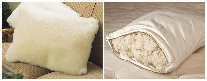 Подушки из овечьей шерсти Подушки из овечьей шерсти